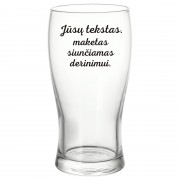 Alaus bokalas su Jūsų tekstu 500 ml 